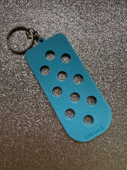 Shoe charm keychains/keyrings - varies colours. Does not contain charms