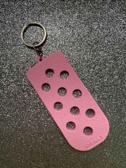 Shoe charm keychains/keyrings - varies colours. Does not contain charms