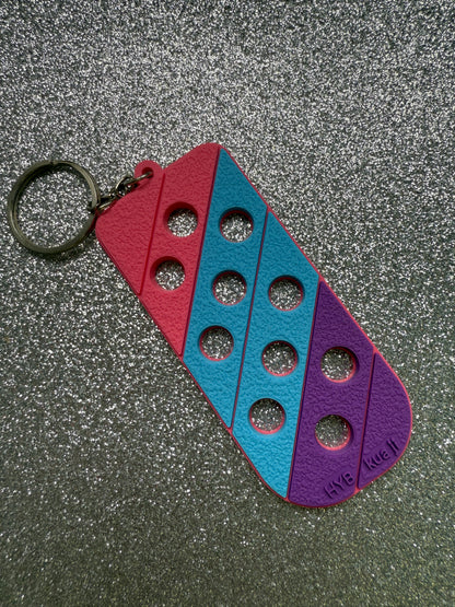 Shoe charm keychains/keyrings - varies colours. Does not contain charms