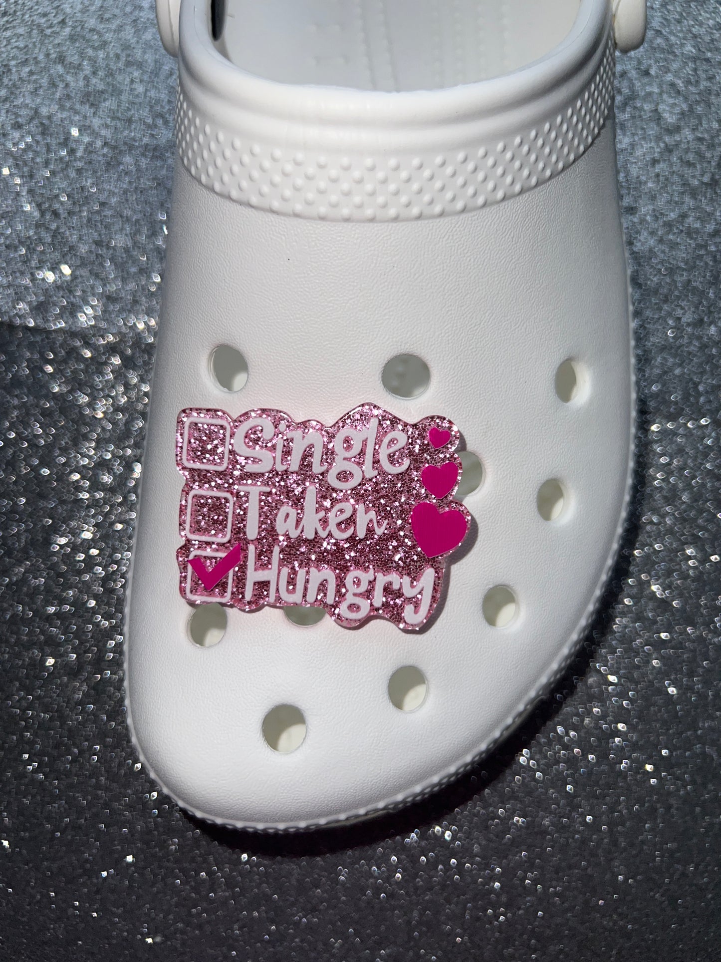 Funny quote resin made shoe charms  ''I'm fine its just my face''