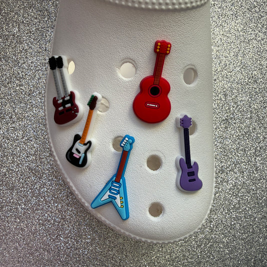 Guitar / electric guitar shoe charm collection