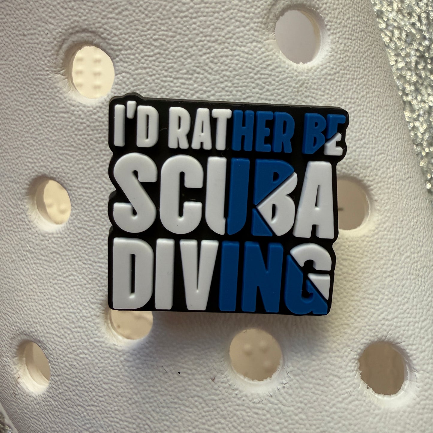Scuba diving shoe charm collection