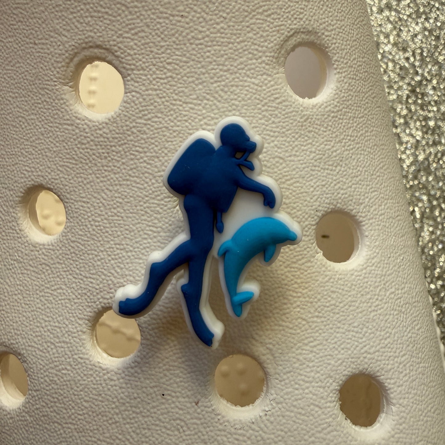 Scuba diving shoe charm collection