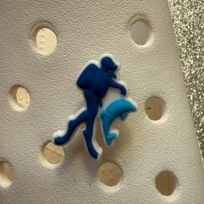 Scuba diving shoe charm collection