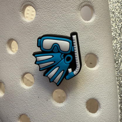 Scuba diving shoe charm collection
