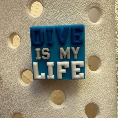 Scuba diving shoe charm collection
