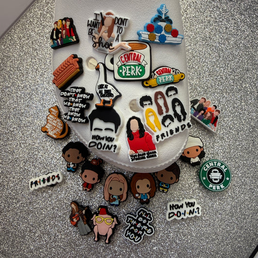 Friends TV shoe charm collection