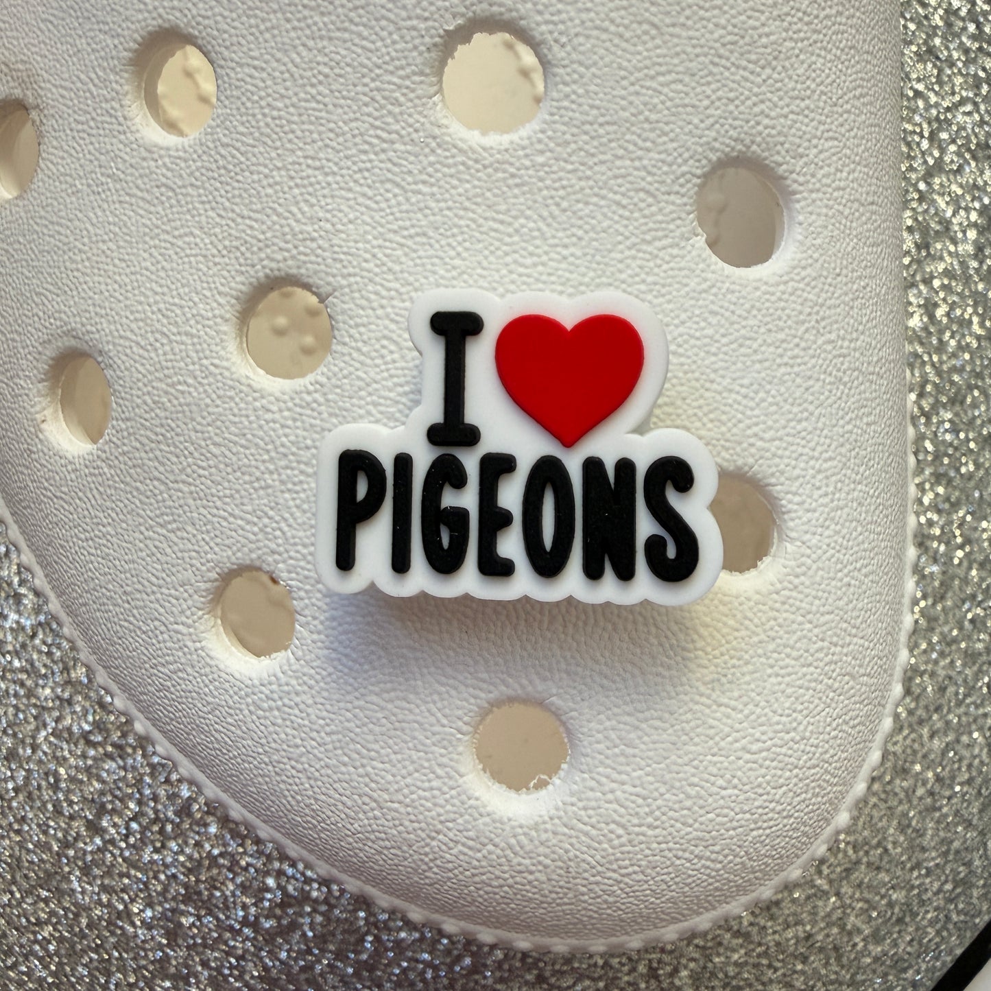 Pigeon lovers shoe charm collection