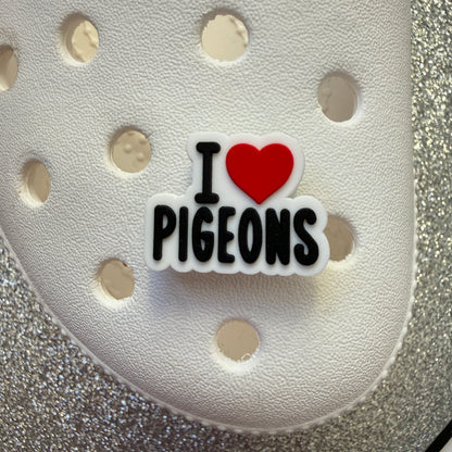 Pigeon lovers shoe charm collection