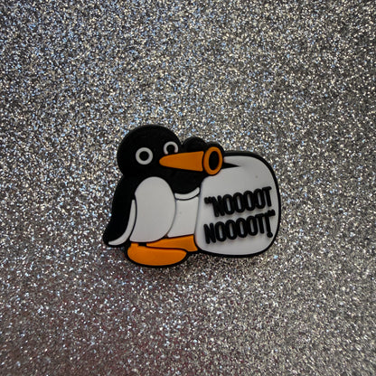Pingu noot not penguin shoe charms