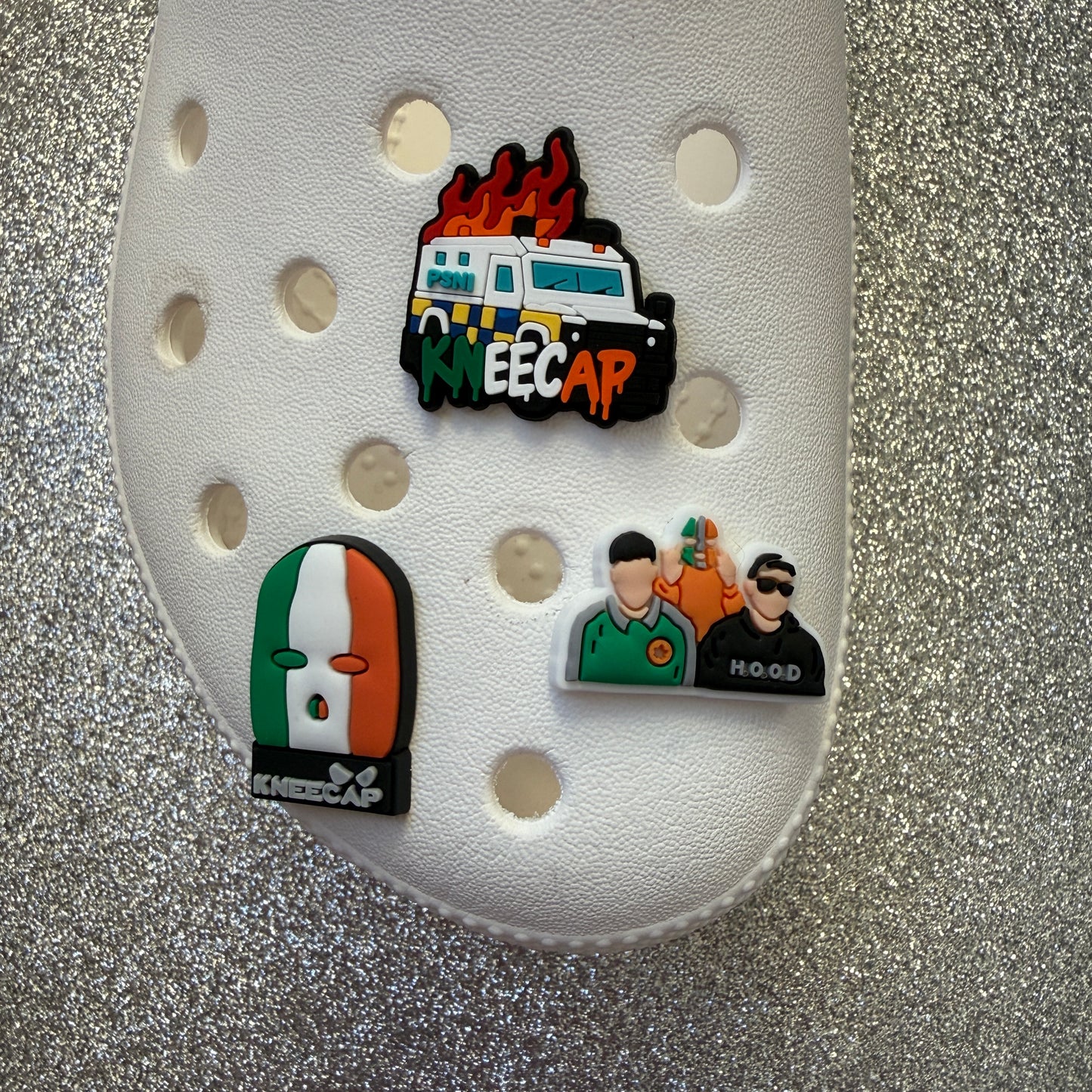 Kneecap Irish band shoe charm collection