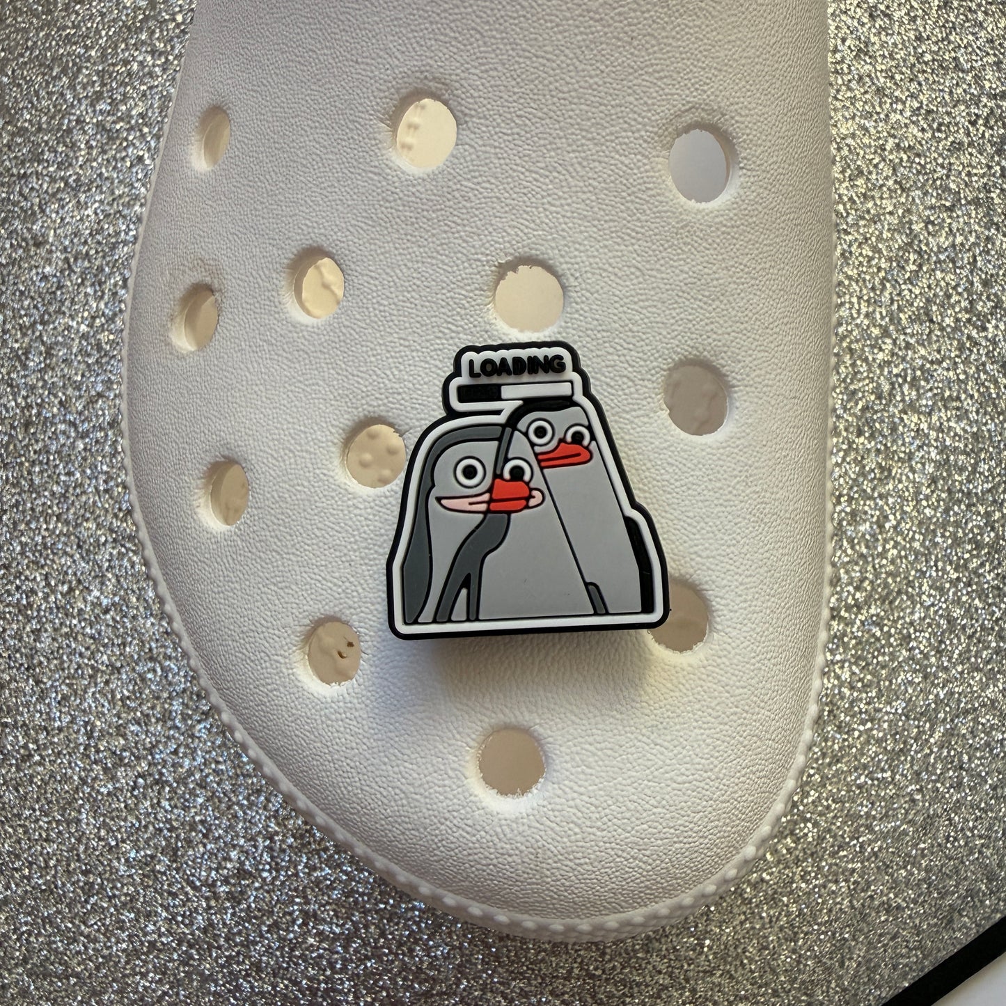 Madagascar penguin shoe charm