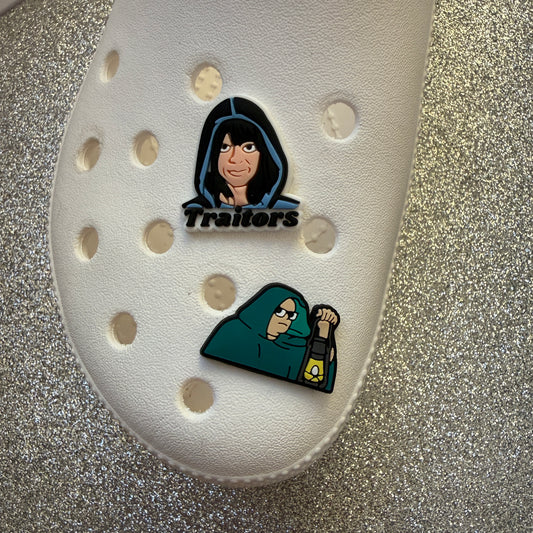 Traitors tv show shoe charm - Alan Carr