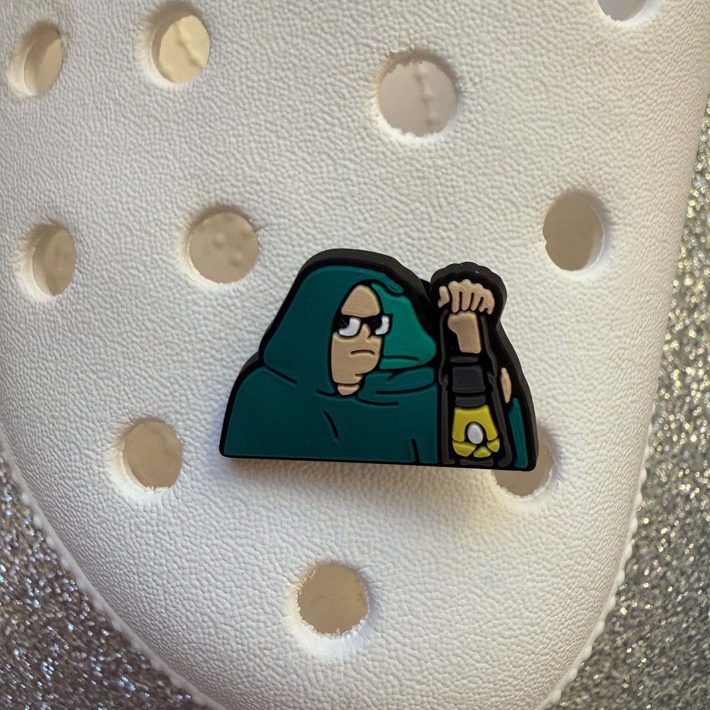 Traitors tv show shoe charm - Alan Carr