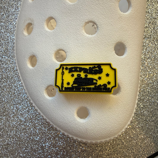The polar express train shoe charm