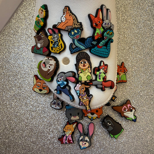 Zootropoliś animals shoe charm collection