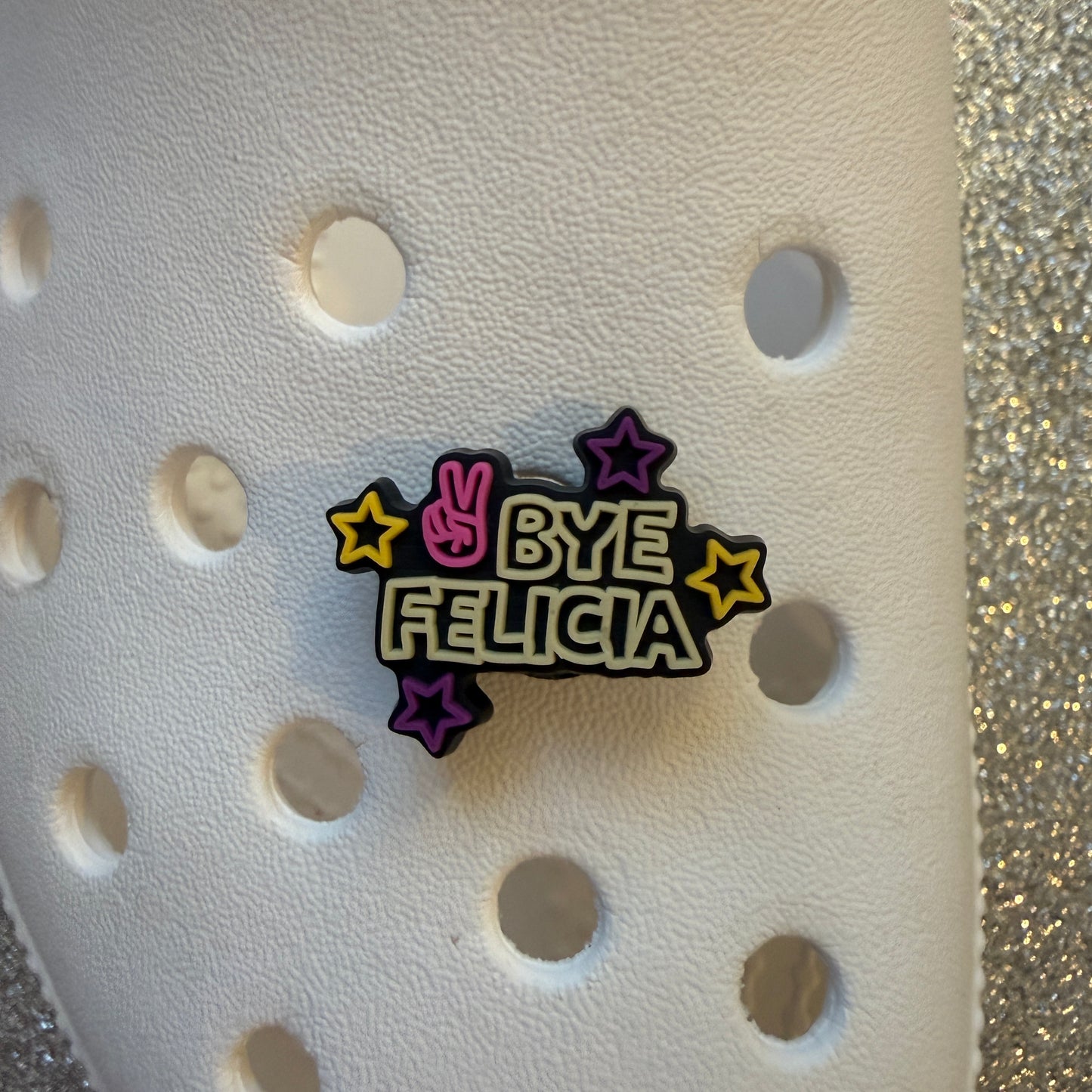 Bye felicia shoe charm