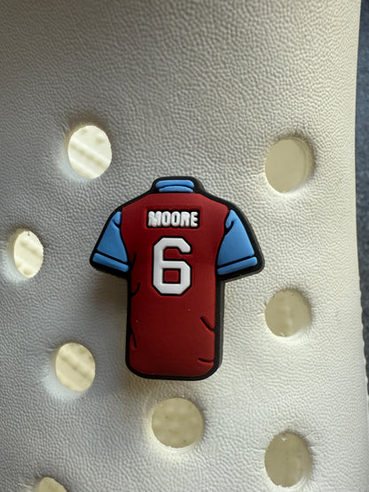 Football tops new/retro shoe charm collection