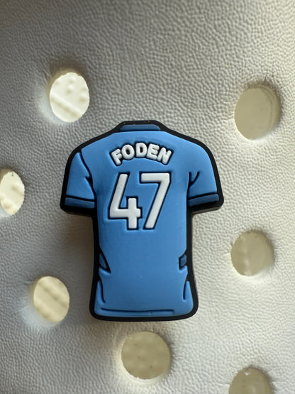Football tops new/retro shoe charm collection