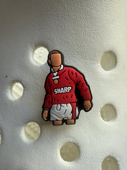 Football tops new/retro shoe charm collection