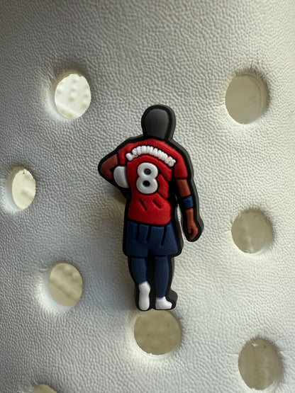 Football tops new/retro shoe charm collection