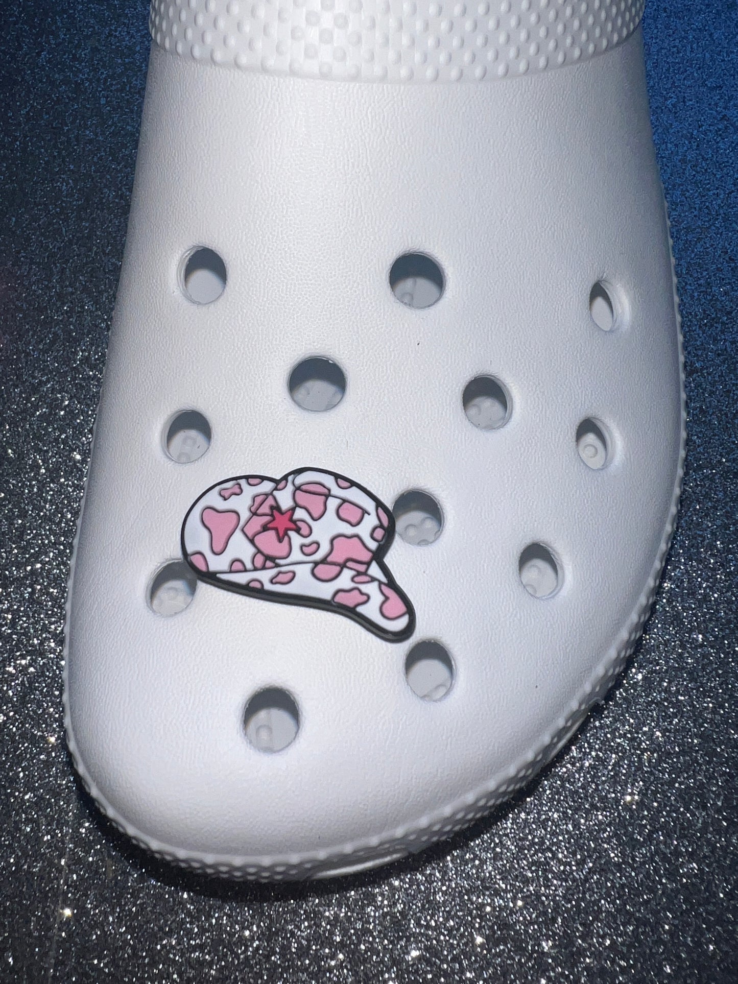 Pink girly/cowgirl shoe charm collection