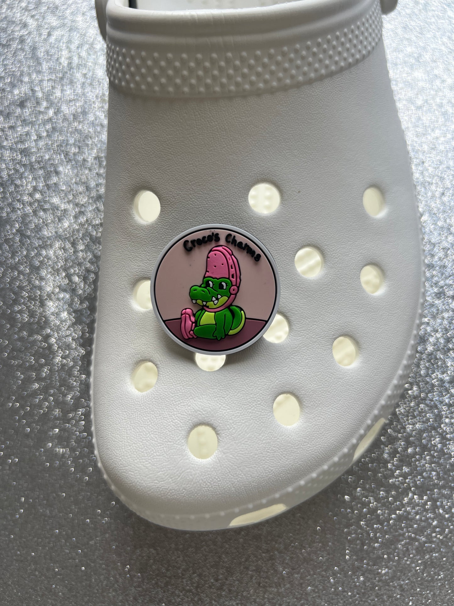 Crocodile shoe charm