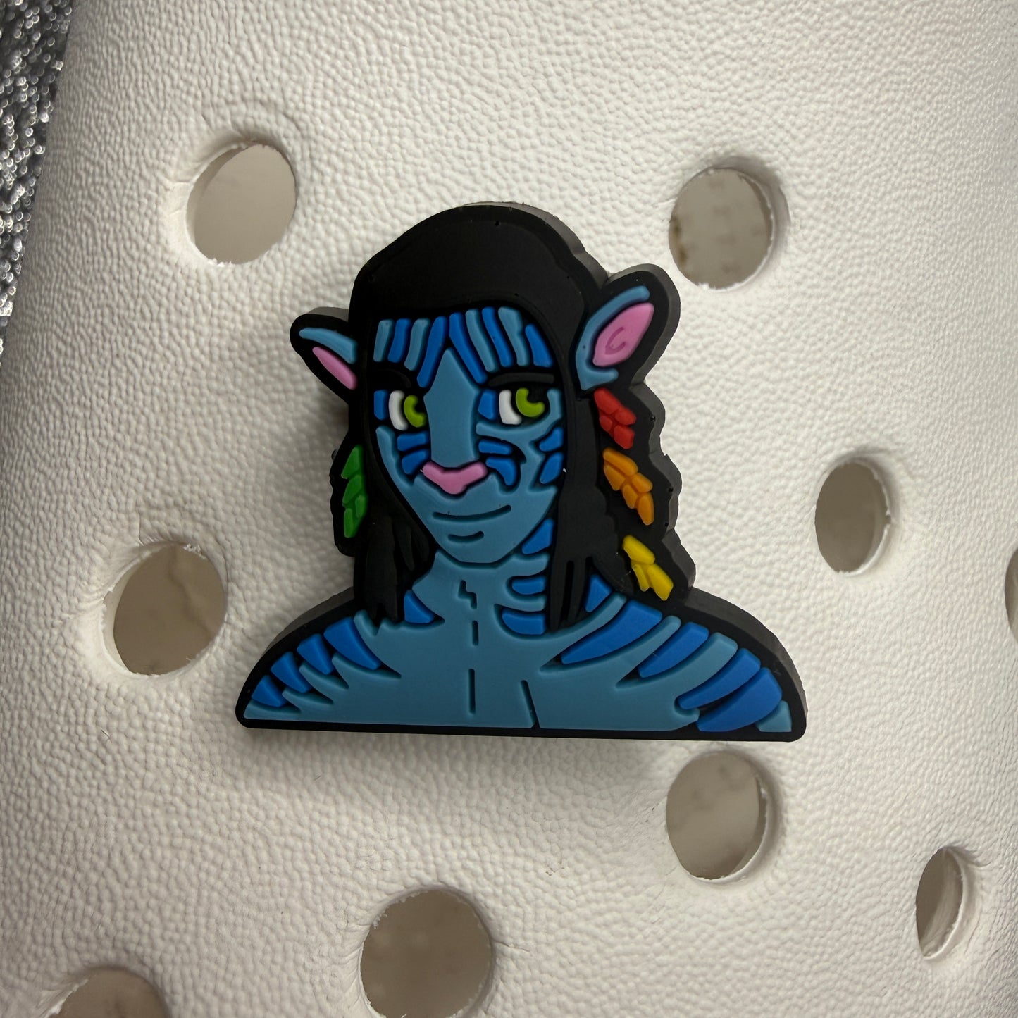 Blue avatar shoe charm collection