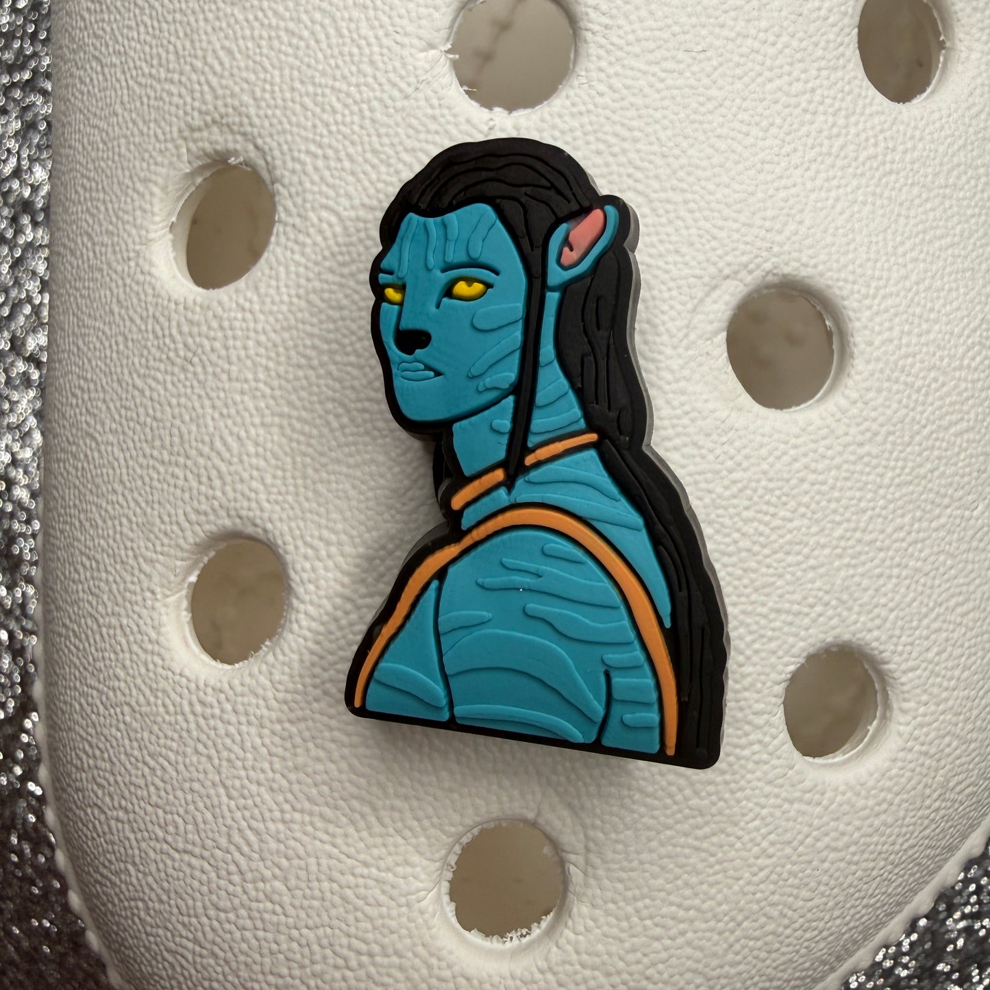 Blue avatar shoe charm collection