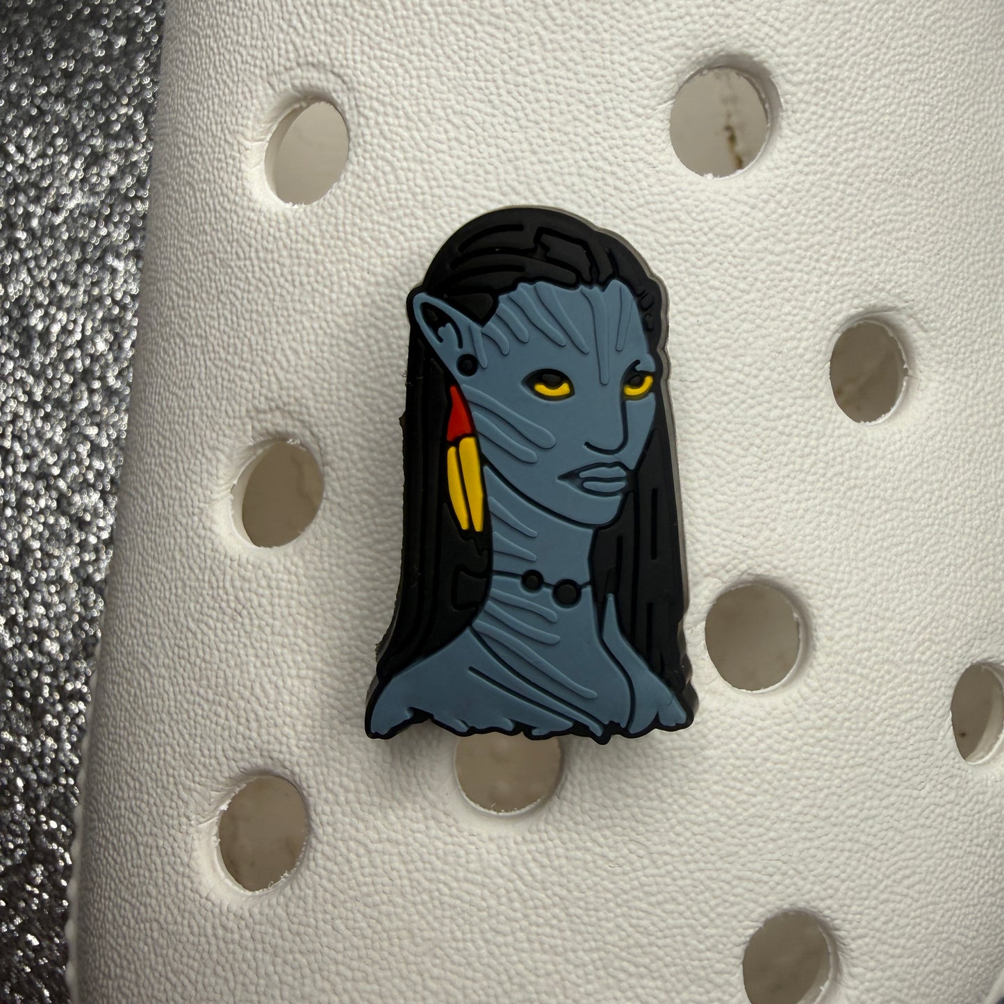 Blue avatar shoe charm collection