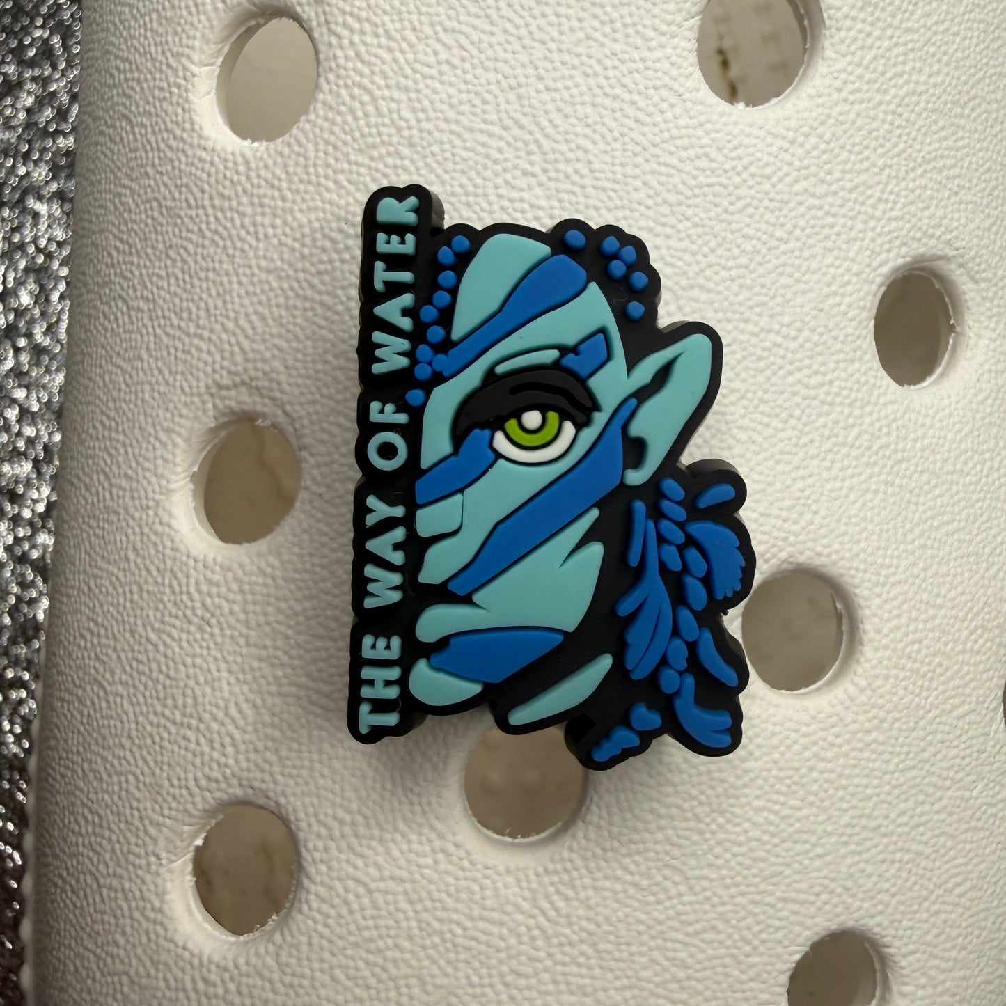 Blue avatar shoe charm collection