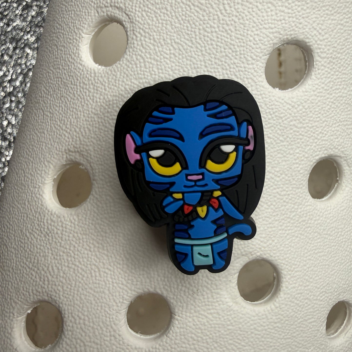 Blue avatar shoe charm collection