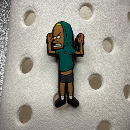 Beavis and But head shoe charm