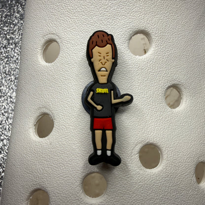 Beavis and But head shoe charm