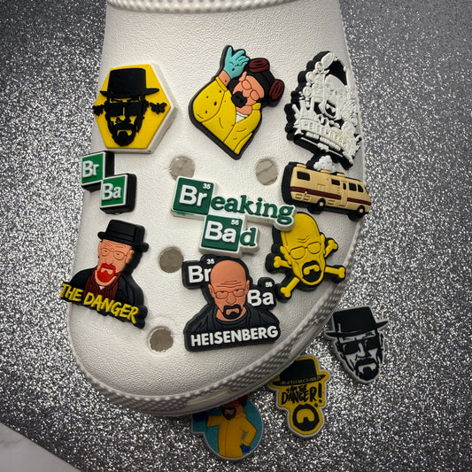 Breaking bad shoe charm collection