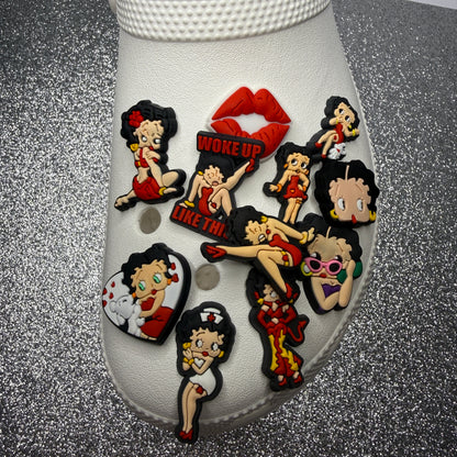 Betty Boo shoe charm collection