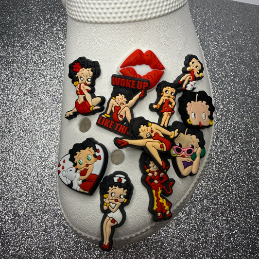 Betty Boo shoe charm collection