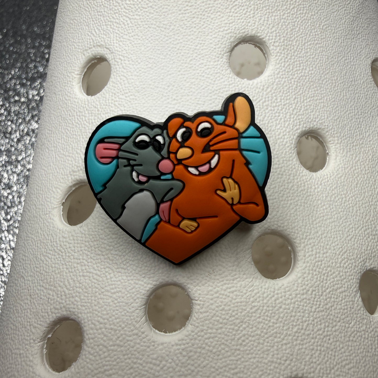 Cartoon rat chef movie shoe charm bundle