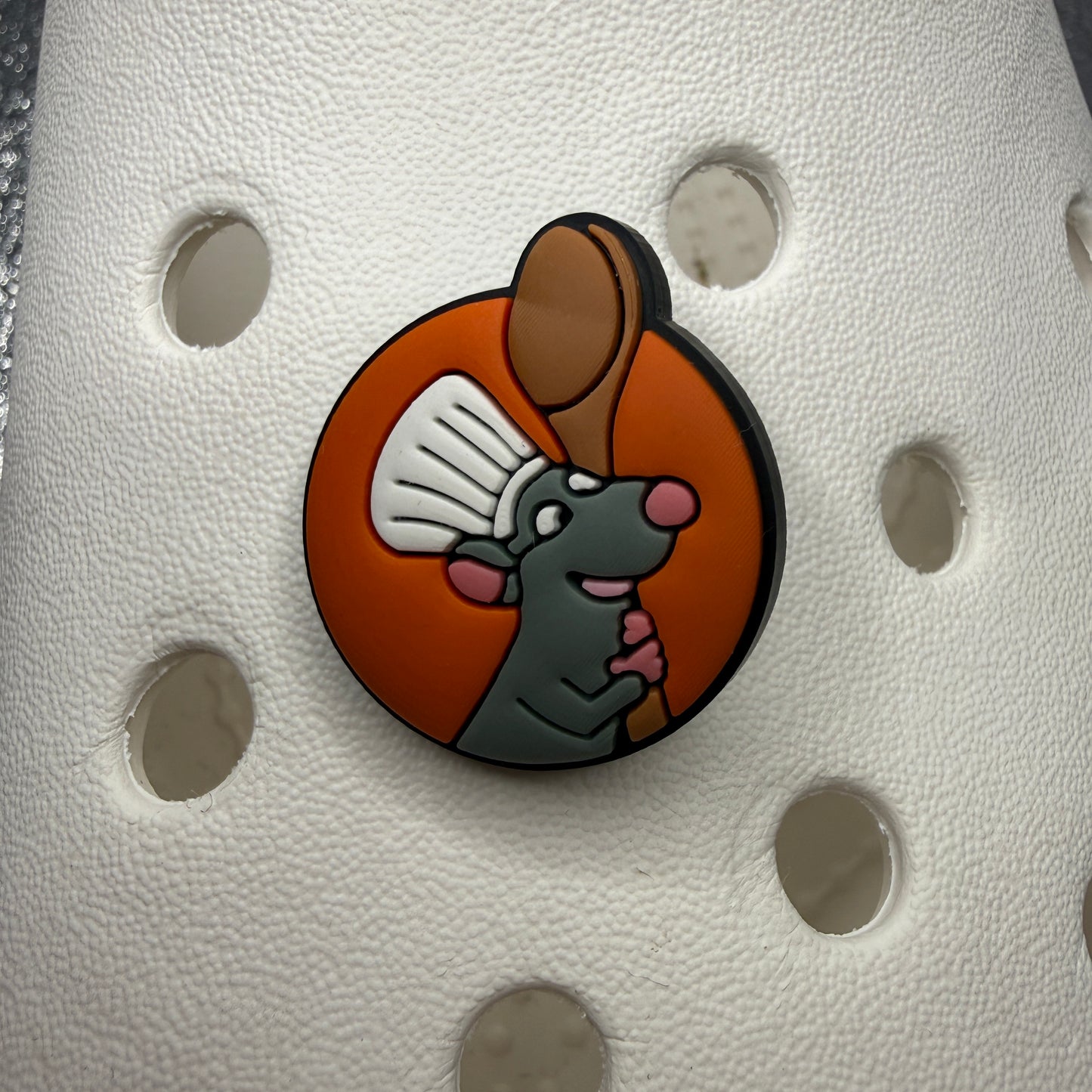 Cartoon rat chef movie shoe charm bundle