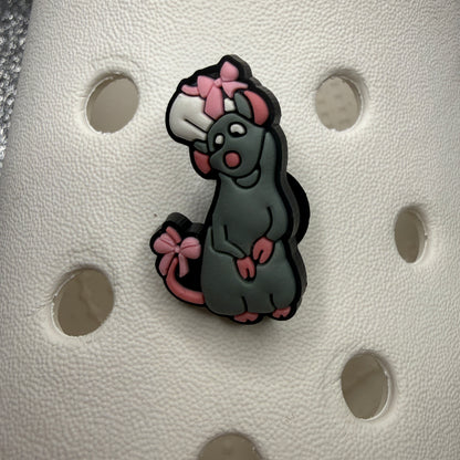 Cartoon rat chef movie shoe charm bundle