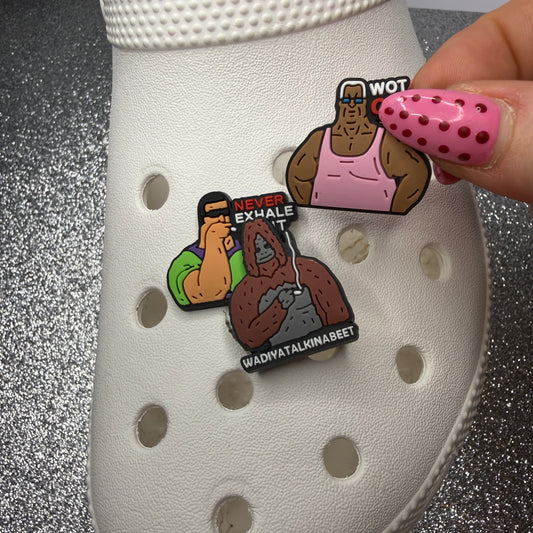 Big Lez wadiyatalkinabeet never exhale shoe charm collection