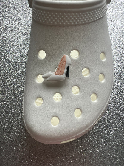 Bride wedding shoe charms - bridesmaid, engaged, maid of honour