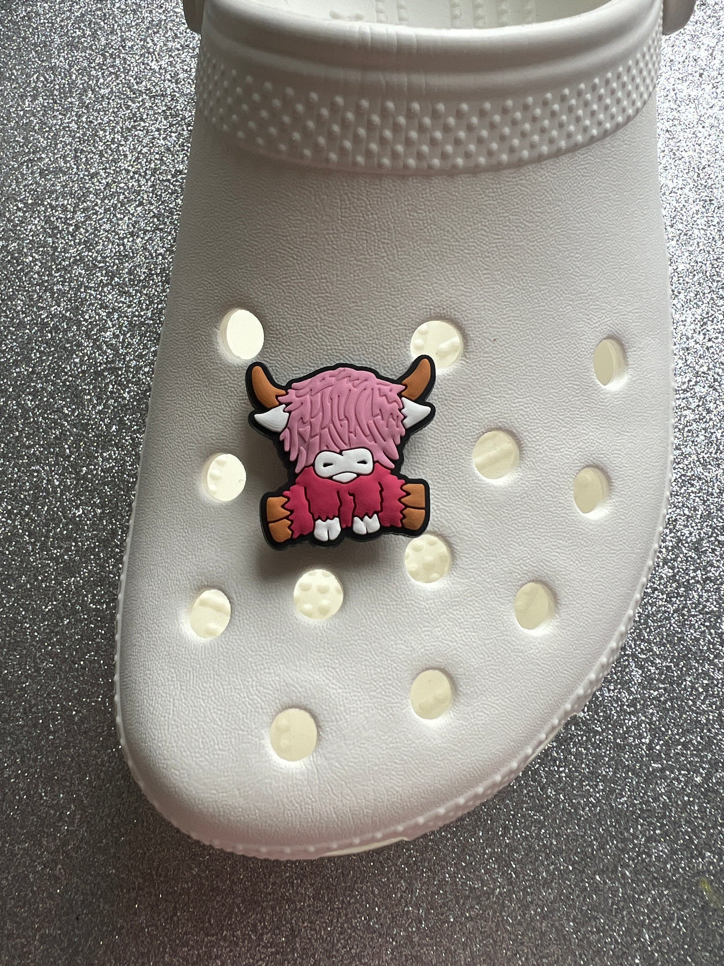 Highland cow shoe charms