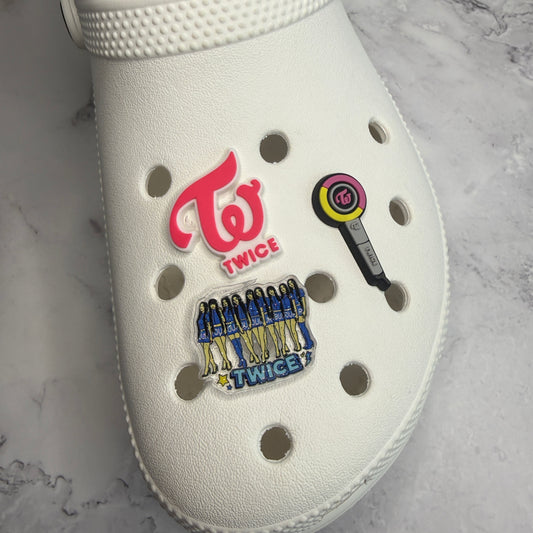 TWICE Kpop group shoe charm collection