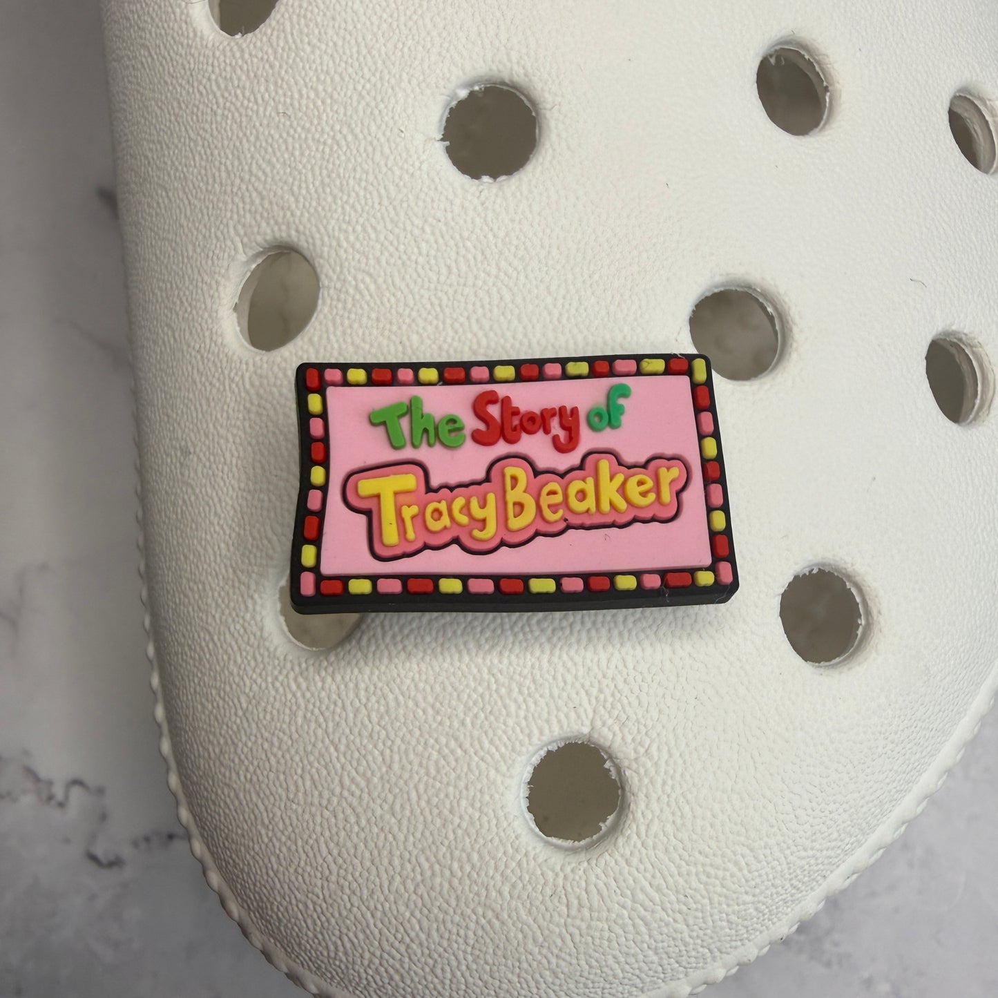 Tracy Beaker shoe charm collection - bog off/elaine the pain