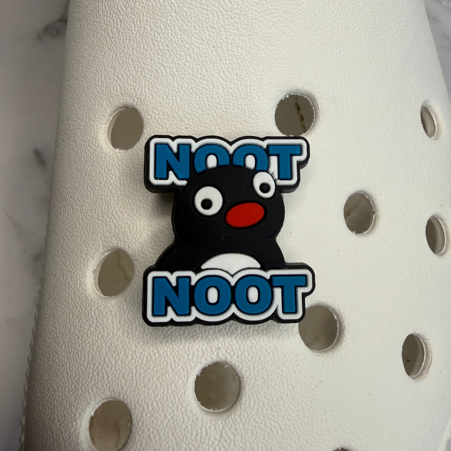 Pingu noot not penguin shoe charms