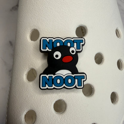 Pingu noot not penguin shoe charms