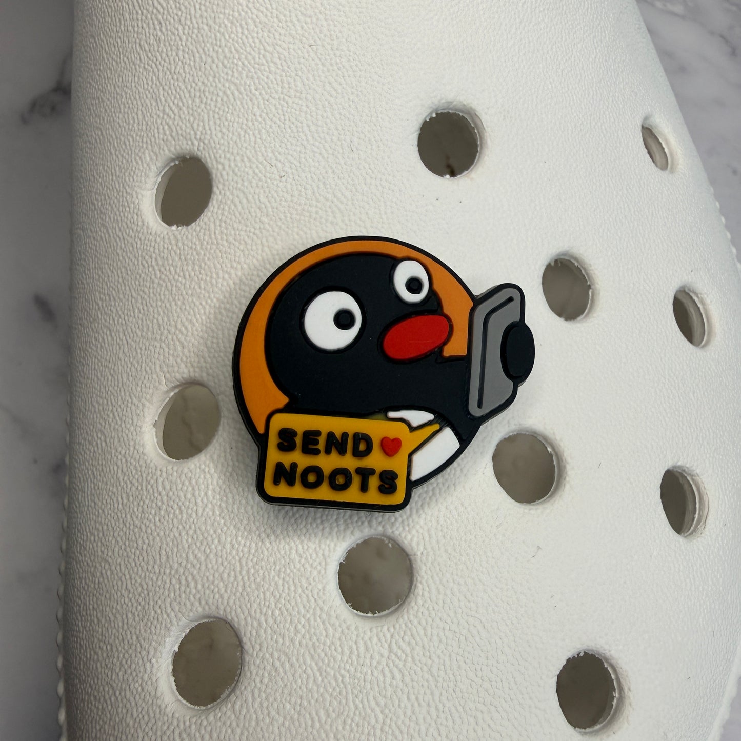Pingu noot not penguin shoe charms