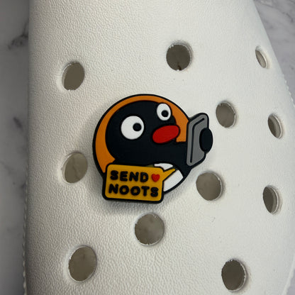 Pingu noot not penguin shoe charms