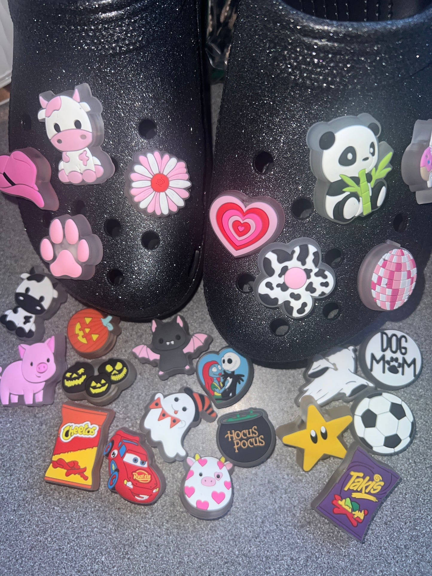 LED Flashing shoe charm collection